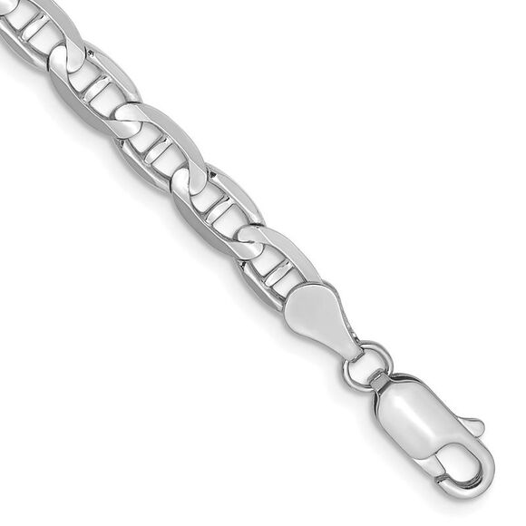 Kazi Luxury | Jewelry | Kazi Luxury 4k White Gold 7in 45mm Concave